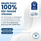 Clean Skin Club Clean Towels®, 100% USDA Biobased Face Towel, Disposable Face Towelette, Eczema Association Accepted, Makeup Remover Dry Wipes, Ultra Soft, 1 Pack, 25 Ct