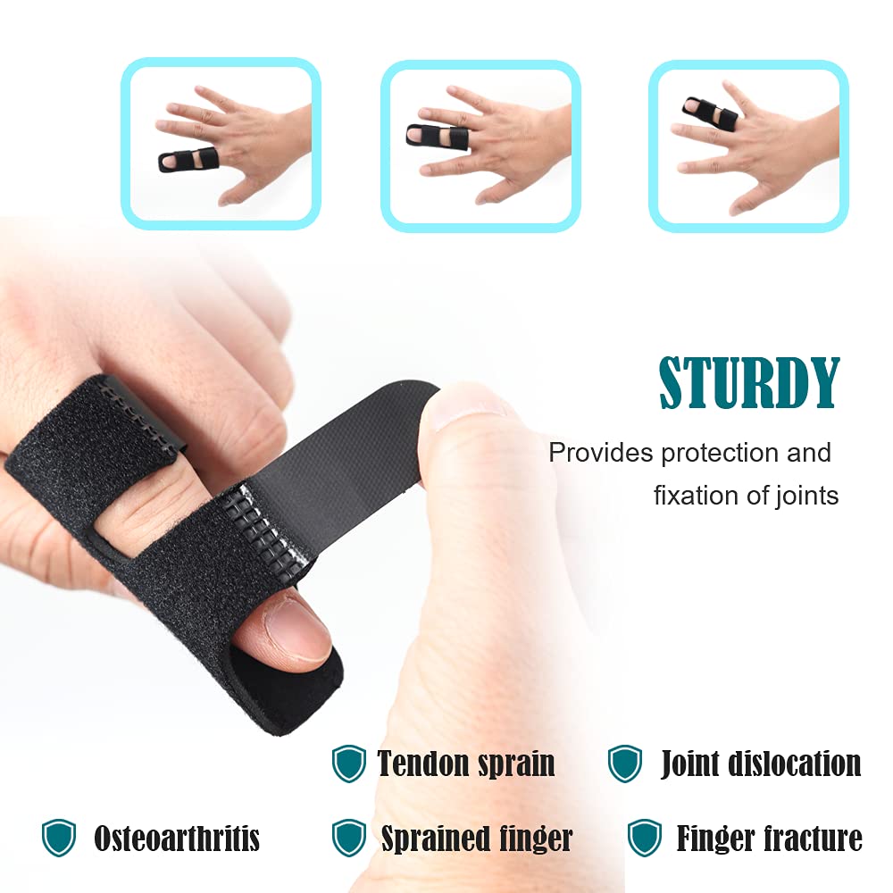 Buy now 4 Pcs Trigger Finger Splints/Brace for Knuckle Immobilization,Broken Protector and Straightening Arthritis Relief,Pain Relief,Fits Index,Middle Ring at indiglob india