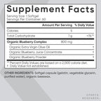 Sports Research® Blueberry Fruit Complex 800mg, 60 Softgels