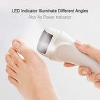 Electric Foot Callus Remover, Rechargeable Foot File for Dead Skin Care | Portable Electronic Pedicure Kit, Waterproof Hard Skin Scraper Tool with 3 Roller Heads for Cracked Heels & Home Spa