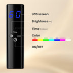 7-1 Colors LED Facial Skin Care Mask,Red Light Mask for Face, Cordless Led Silicone Face Mask Light,Salon or Home,Black.