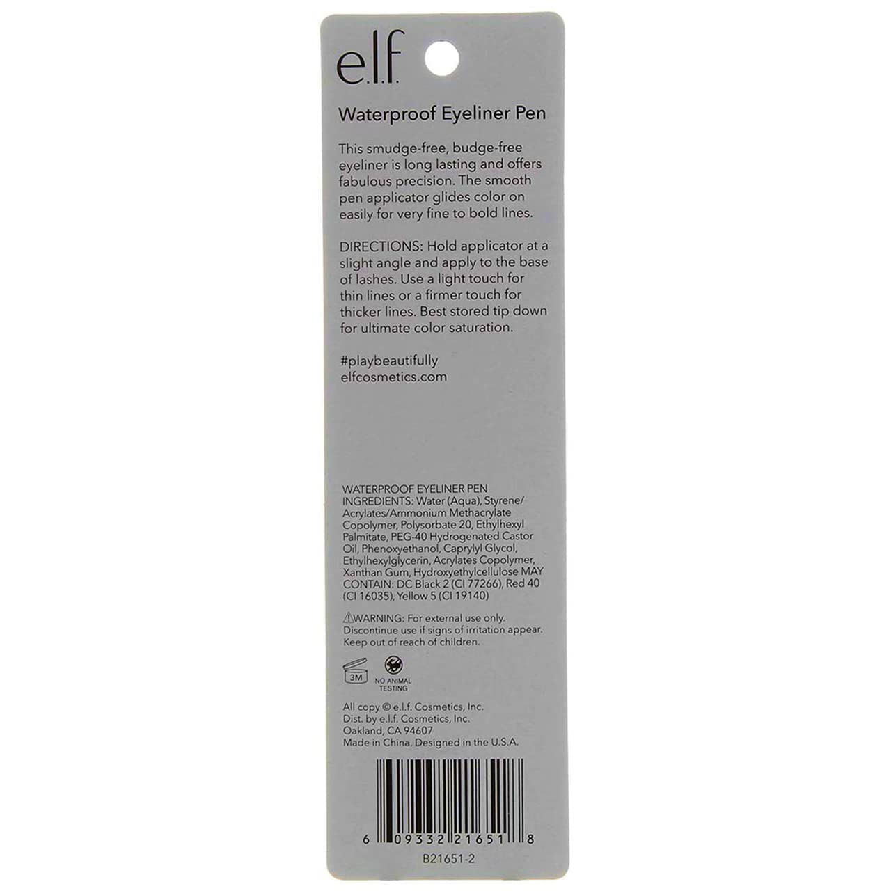 Buy now e.l.f. Eyeliner Pen with FeltTip Applicator, Black, 0.05 Fl Oz at indiglob india