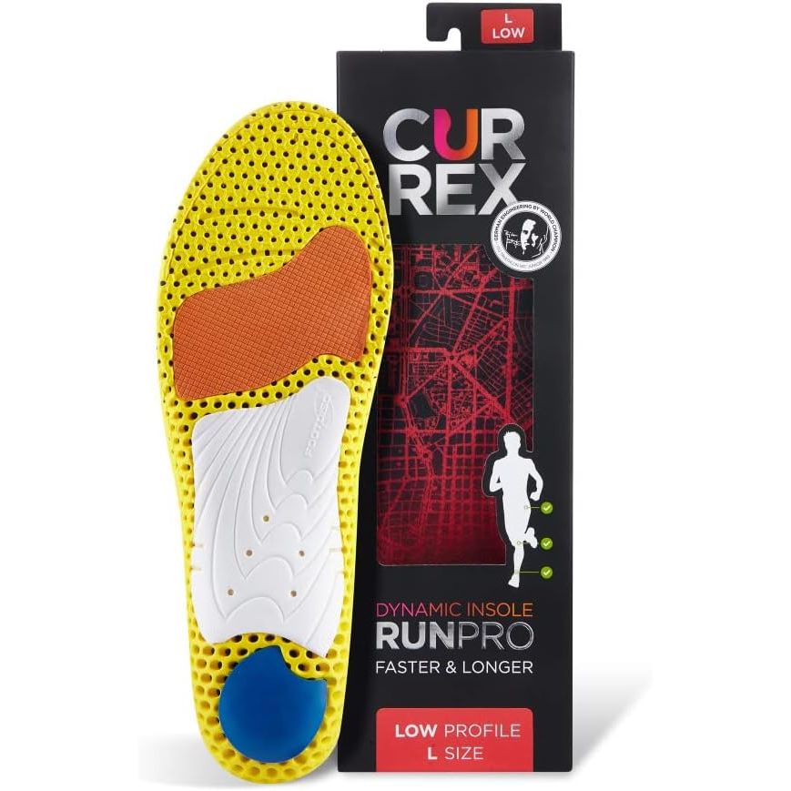 Buy now CURREX RunPro Insoles for Running Shoes â€“ Arch Support Inserts to Help Reduce Fatigue, Prevent Injuries & Boost Performance â€“ for Men & Women â€“ High Arch, Large XS (Mens 3-4.5 Womens 4.5-6) Low Arch - Red at indiglob india