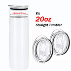 2 Pcs 20 Oz Skinny Tumbler Lid Replacement, Spill Proof, Plastic