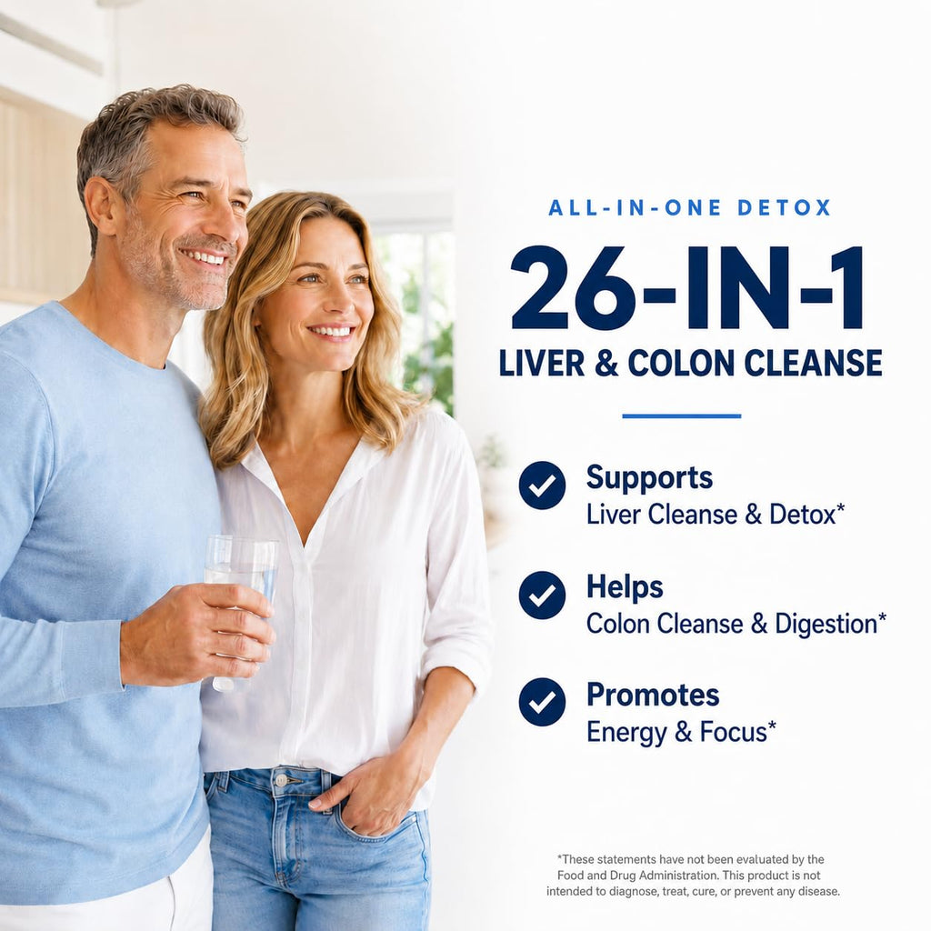 Nutreb Liver & Colon Cleanse - 2X Stronger - Liver Cleanse Detox & Repair - Colon Cleanser & Detox - Premium Milk Thistle Supplement - Men & Women - Vegan 90 Capsules