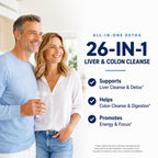 Nutreb Liver & Colon Cleanse - 2X Stronger - Liver Cleanse Detox & Repair - Colon Cleanser & Detox - Premium Milk Thistle Supplement - Men & Women - Vegan 90 Capsules