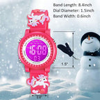 Buy now Venhoo Kids Watches 3D Cartoon Waterproof 7 Color Lights Toddler Wrist Digital Watch with Alarm Stopwatch for 3-10 Year Girls Little Child at indiglob india