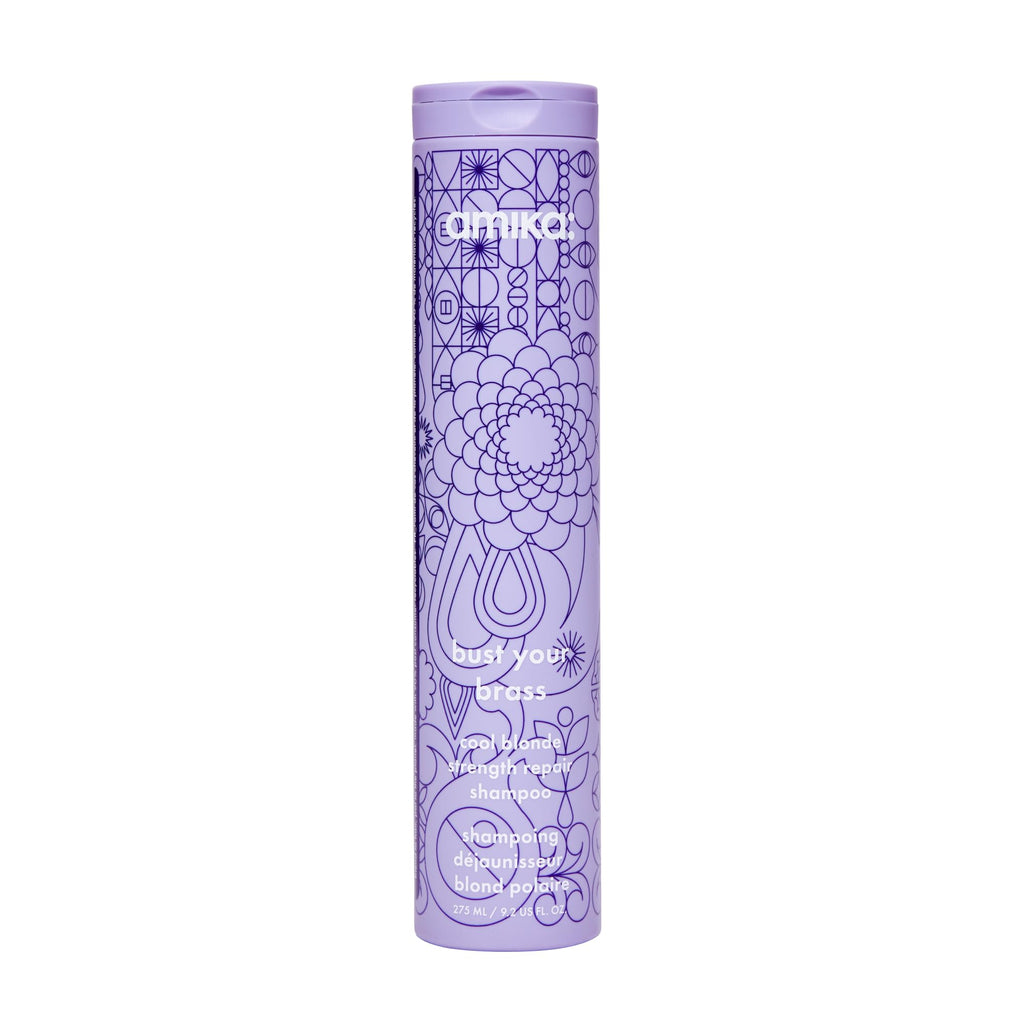 amika bust your brass cool blonde strength repair shampoo