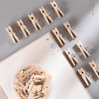 DOSEWART 60 Pcs Push Pin Clips for Cork Board Wooden Paper Clips