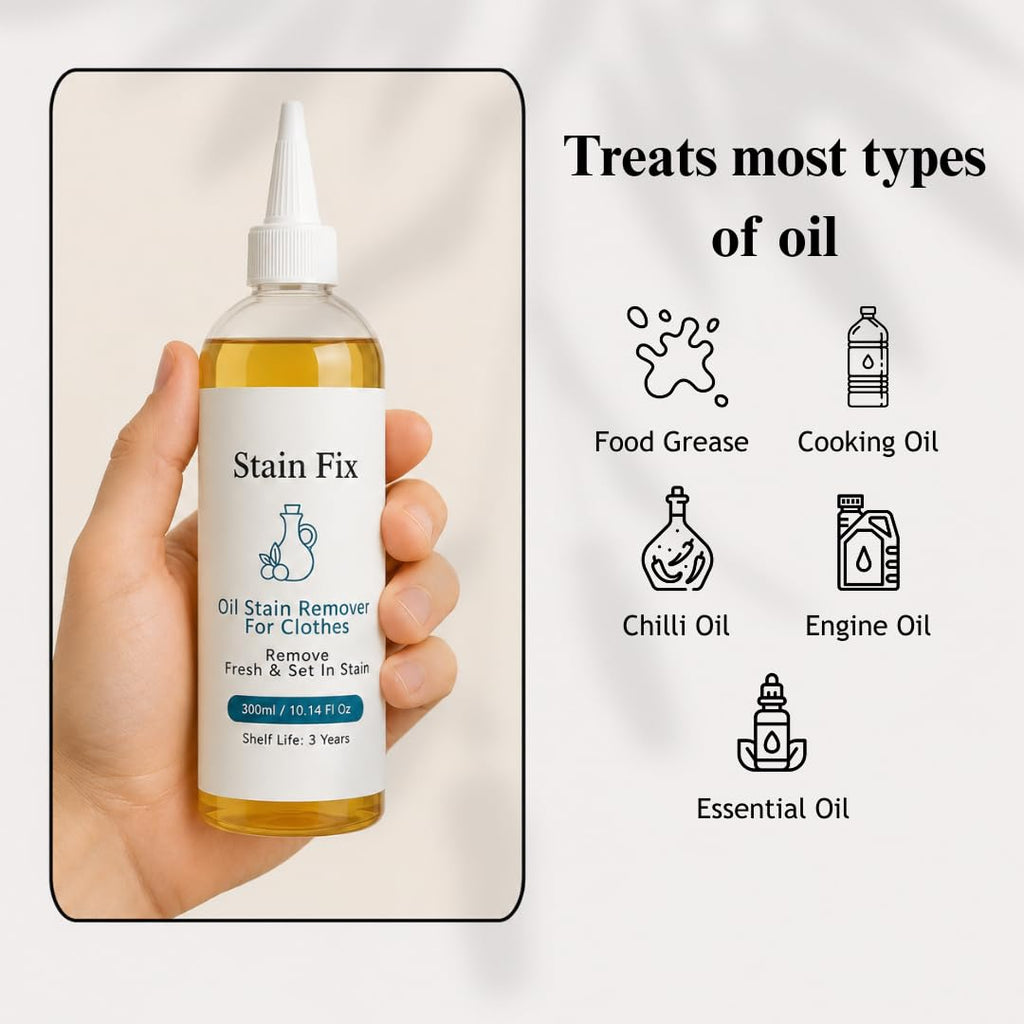 Oil & Grease Stain Remover for Clothes (10.14oz) – For Laundry
