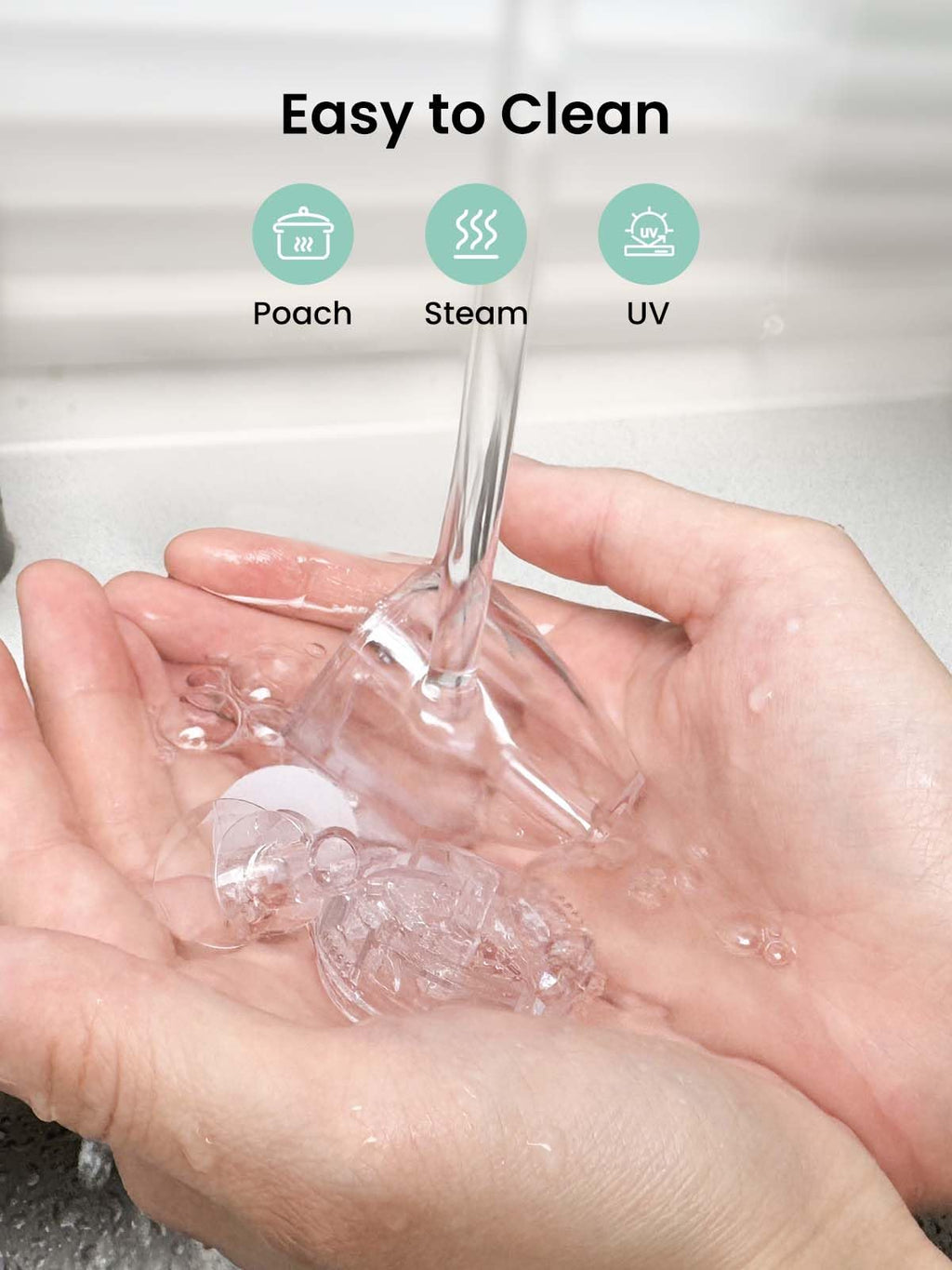 GROWNSY Official Upgraded Larger Suction Chamber and 3Pcs Silicone Tips for GROWNSY Nasal Aspirator, Nose Sucker Replacement Kit