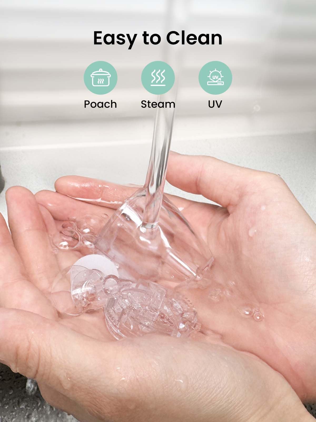 GROWNSY Official Upgraded Larger Suction Chamber and 3Pcs Silicone Tips for GROWNSY Nasal Aspirator, Nose Sucker Replacement Kit
