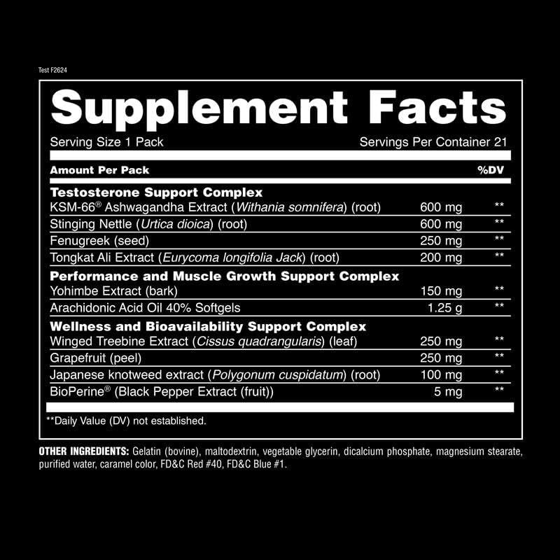 Buy now Animal Test Testosterone Booster for Men - Male Enhancing Supplement Libido Booster for Strength Athletes & Bodybuilders to Increase Stamina, Endurance, Muscle Growth, All-in-One Packs â€“ 21 Day Cycle at indiglob india
