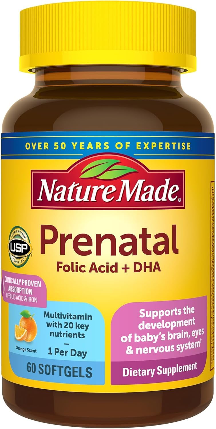 Buy now Nature Made Prenatal Vitamins for Women with Folic Acid + DHA, Prenatal Vitamin and Mineral Supplement for Daily Nutritional Support, 110 Softgels, 110 Day Supply at indiglob india