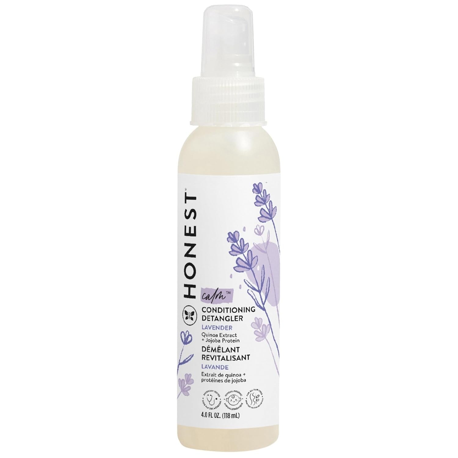 Buy now The Honest Company Conditioning Hair Detangler, Tear-Free Hypoallergenic Leave-In Conditioner and Fortifying Spray, Citrus Vanilla Refresh, 4 fl oz 4 Fl Oz (Pack of 1) Lavender Calm at indiglob india