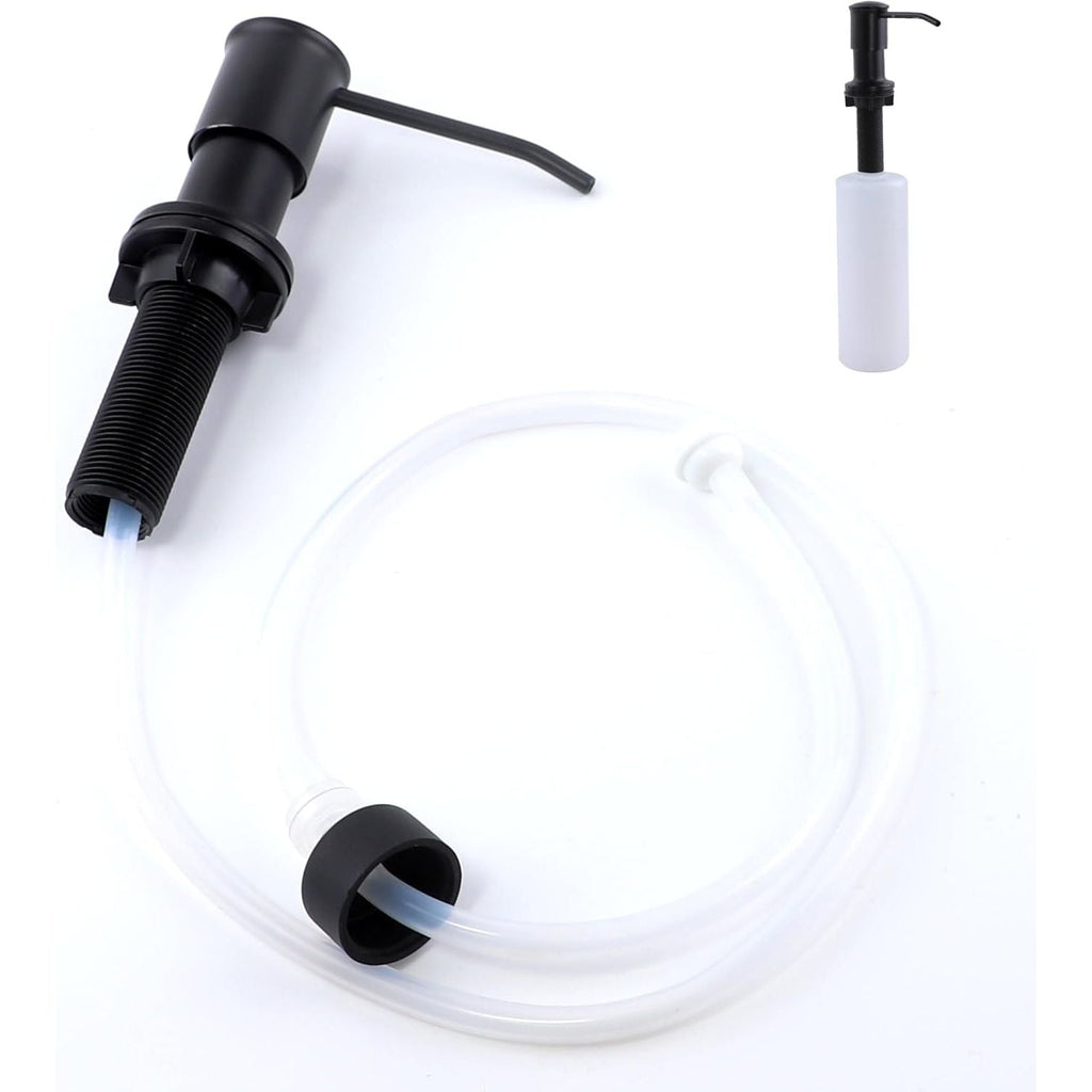 Buy now Sink Soap Dispenser Pump Black Built in Kitchen Counter Dish Soap Dispenser with 41" Extension Tube/17 Oz Bottle for Bathroom Under Sink Hand Soap Lotion Pump Black at indiglob india