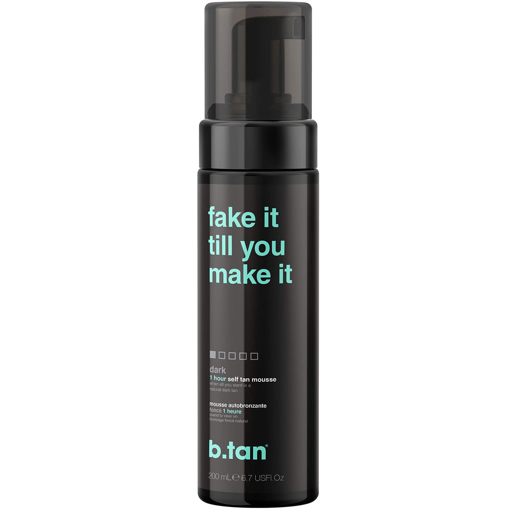 Buy now b.tan Dark Self Tanner Mousse | Get Tanned - Best, 1 Hour Express Sunless Tanning Foam, No Fake Tan Smell, Ultra Dark Bronzing Glow, Face & Body, Vegan, Cruelty Free, 6.7 Fl Oz at indiglob india