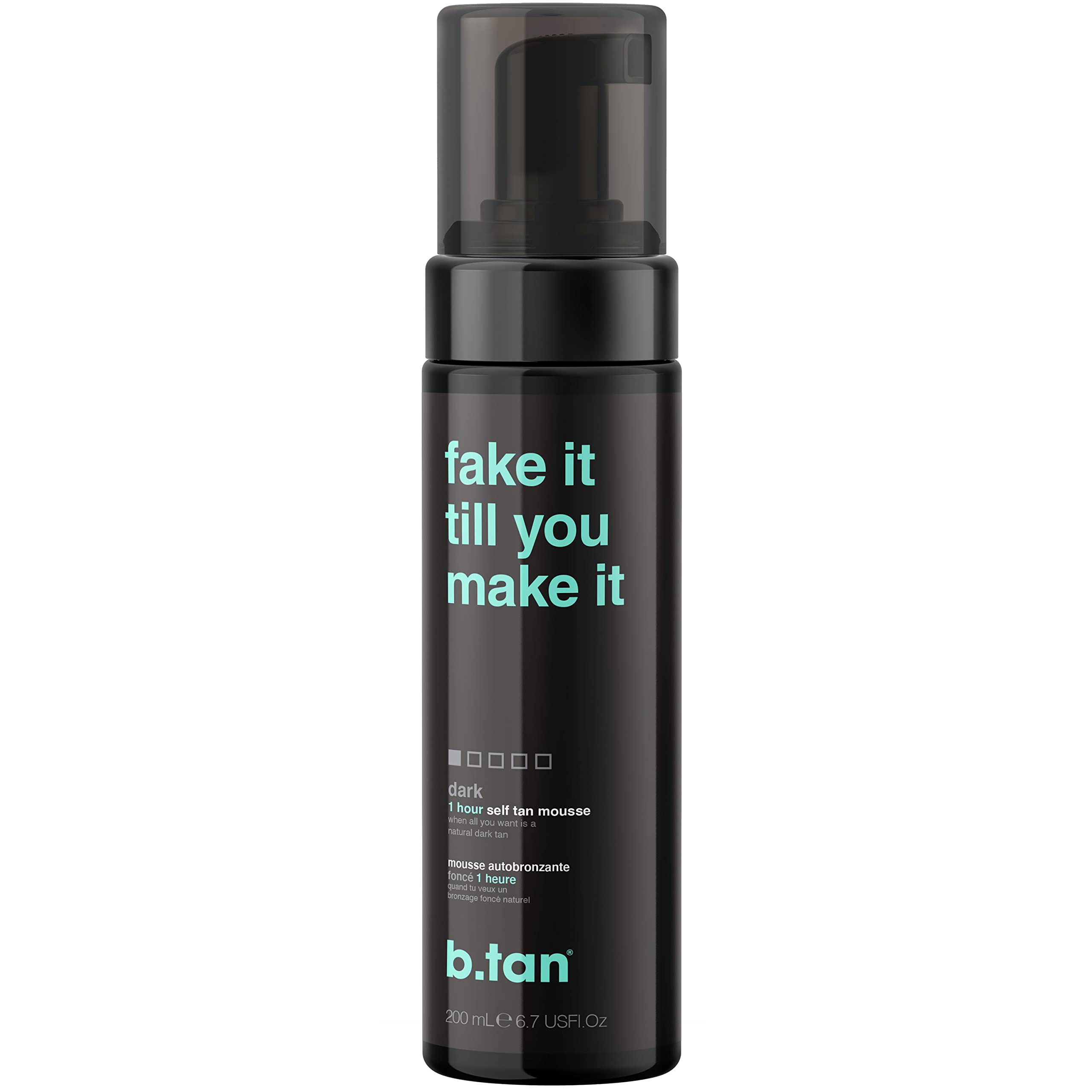 Buy now b.tan Dark Self Tanner Mousse | Get Tanned - Best, 1 Hour Express Sunless Tanning Foam, No Fake Tan Smell, Ultra Dark Bronzing Glow, Face & Body, Vegan, Cruelty Free, 6.7 Fl Oz at indiglob india