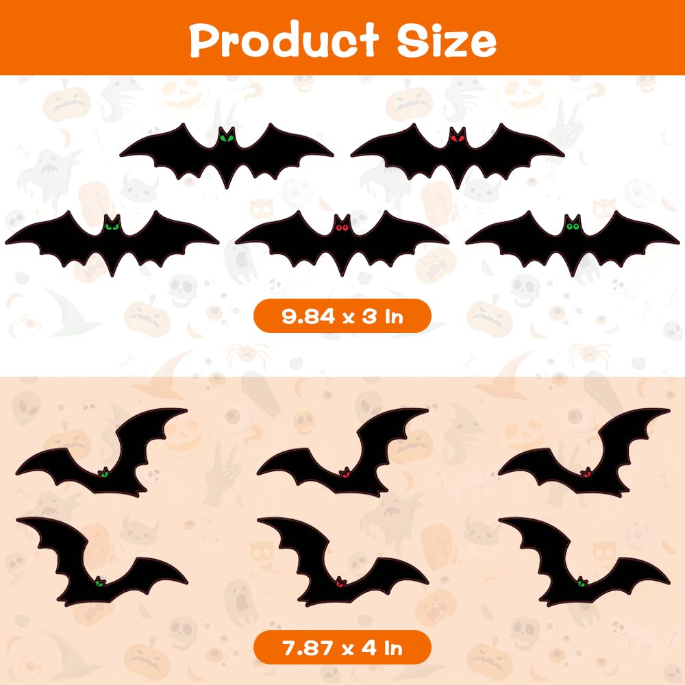 Magnetic Bats Halloween Garage Door Decorations, 23 PCS