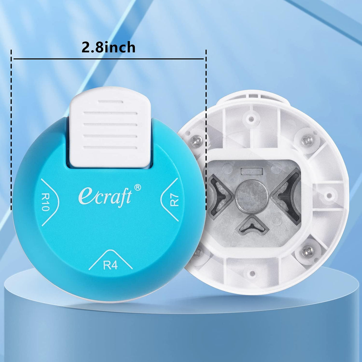 Ecraft Paper Corner Rounder Punch : 3 in 1 (R4mm, R7mm, R10mm) - Corner Cutter for Paper Crafts, Laminate, Photo, DIY, Card Making and Scrapbooking