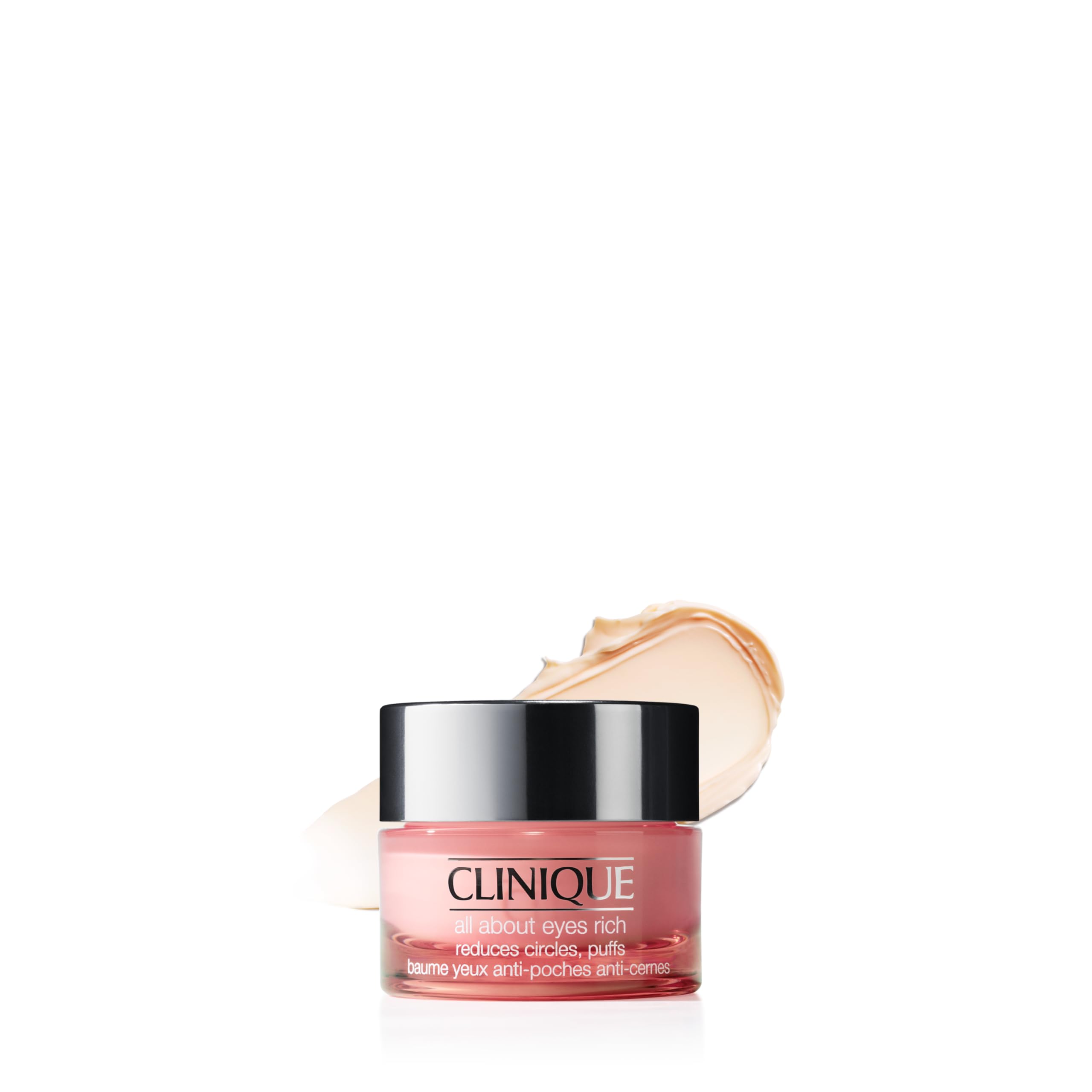 Clinique All About Eyes: Lightweight Eye Cream Vitamin C Formula + Rich Eye Cream Hyaluronic Acid Formula | Hydrating, Brightening, Depuffing