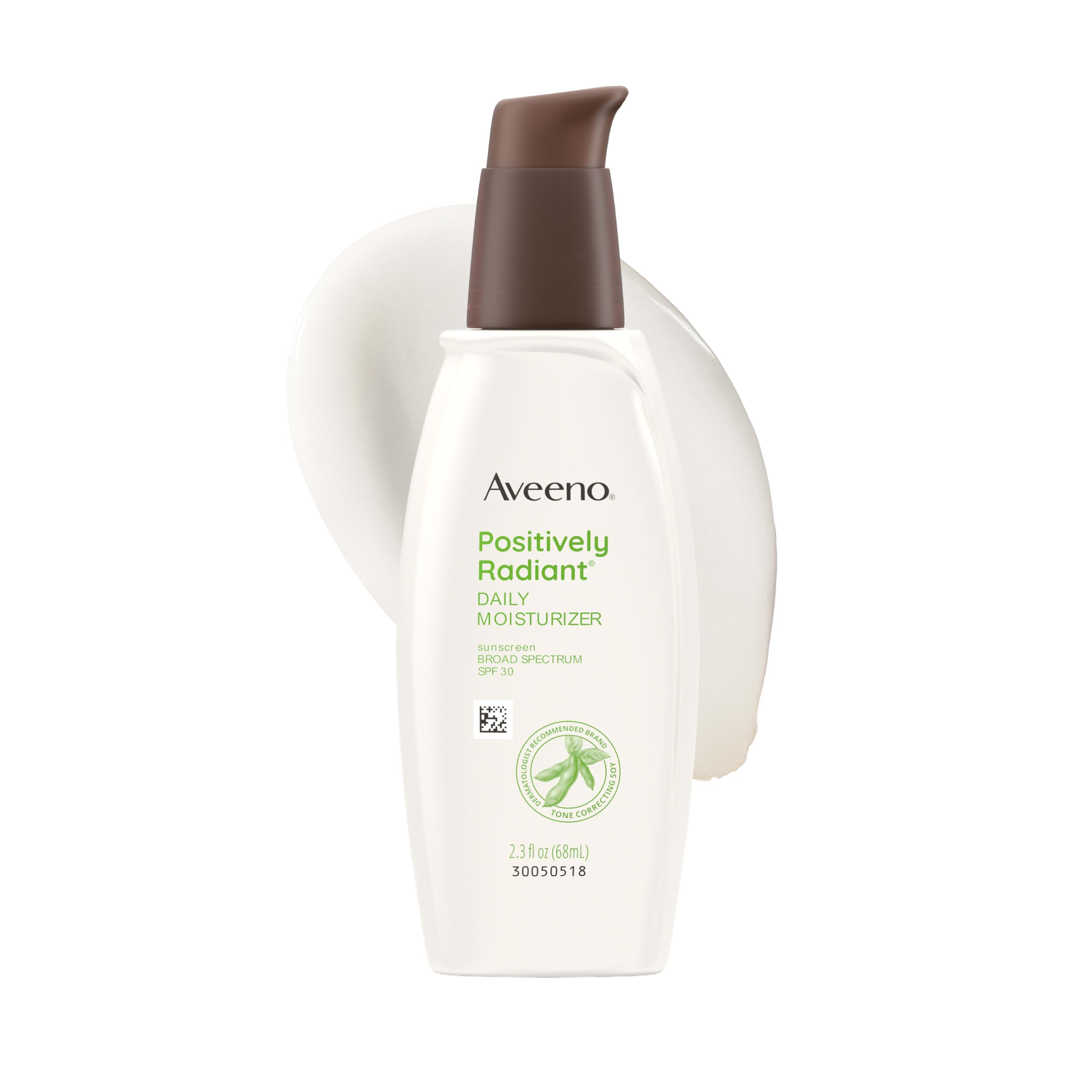 Aveeno Positively Radiant Daily Face Moisturizer with Broad Spectrum SPF 15 Sunscreen and Soy Extract, 4 fl. oz