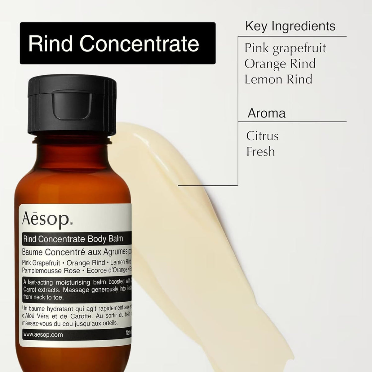 Aesop Arrival Travel Shower Set (4-Piece) Hair & Body Care Kit – Shampoo, Conditioner, Geranium Leaf Body Cleanser & Rind Concentrate Body Balm – 1.7oz/50mL Each – Gift Set with Reusable Canvas Bag