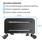 Buy now HumanCentric Adjustable PC Stand for Floor, Computer Tower, Adjustable PC Holder, CPU Rolling Cart, for Gaming & Desktop Computers, Under Desk, Fits Computer Cases 4.7" to 8.2" up to 22lbs at indiglob india
