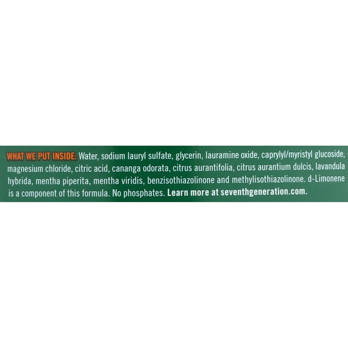 Seventh Generation Dish Liquid Soap Lavender Flower & Mint Refill Dishwashing Soap Biodegradable liquid soap 50 oz