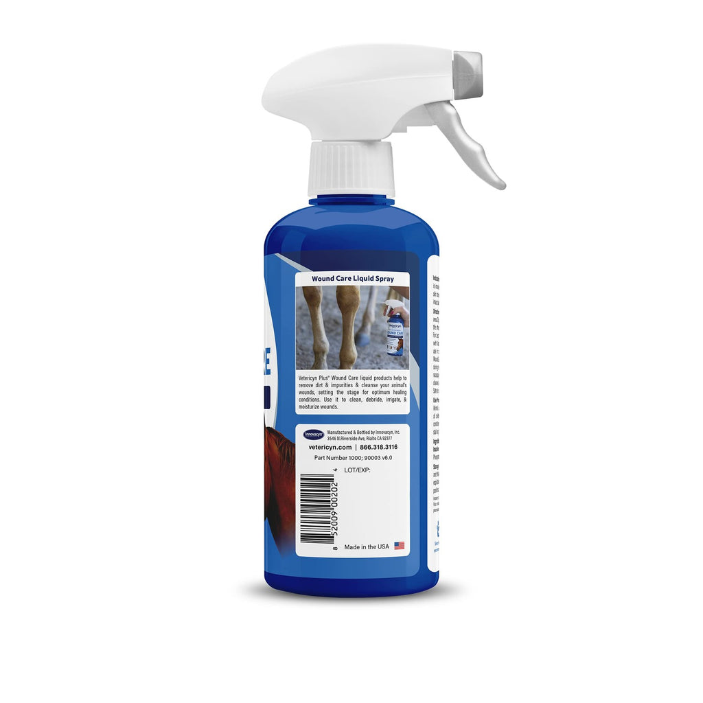 Vetericyn Plus Horse Wound Care Spray | Equine Healing Aid and Skin Repair, Clean Wounds, Relieve Itchy Skin. 16 ounces