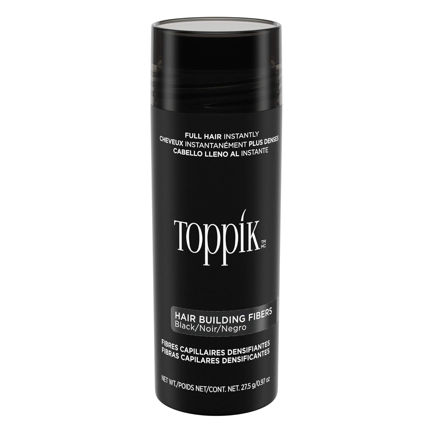 Buy now Toppik Hair Building Fibers, Fill In Fine or Thinning Hair Instantly Thicker, Fuller Looking Hair 9 Shades,4 size options Black Large 27.5g at indiglob india