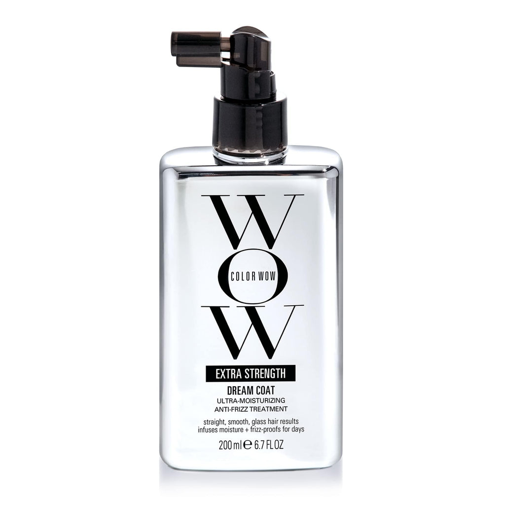 COLOR WOW Extra Strength Dream Coat – Anti-Humidity Frizz Control Spray | Powerful ultra-moisturizing, anti-frizz treatment for glassy-smooth frizz-resistant hair. Heat activated, lasts 3-4 shampoos