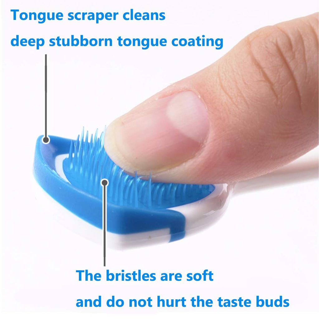 Buy now Tongue Brush, Tongue Scraper, Tongue Cleaner, Tongue Scraper Brush, Tongue Cleaner Brush, Tongue Brushes Helps Fight Bad Breath, 3 Tongue Scrapers, 3 Pack (Blue & Orange & Red) at indiglob india