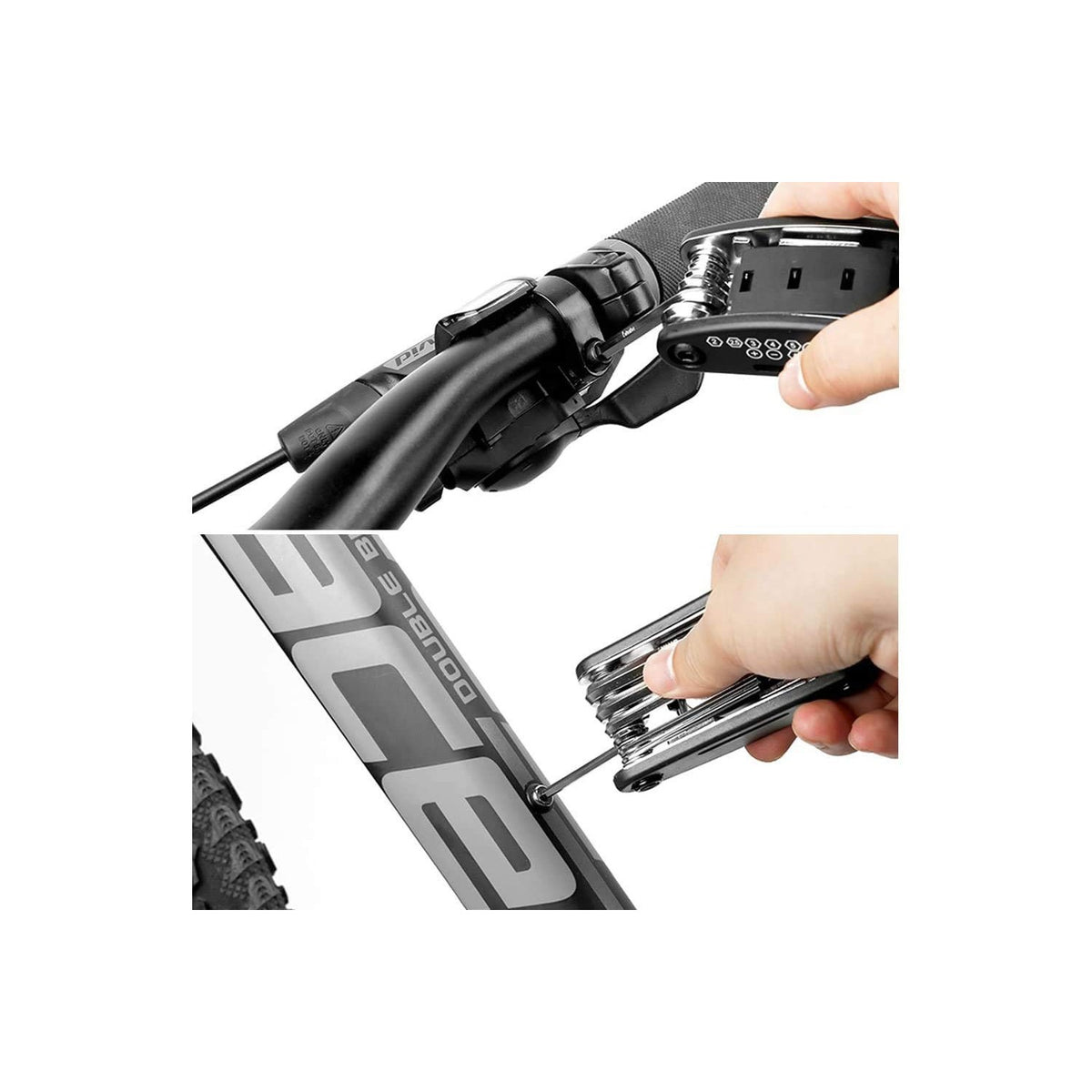 WOTOW 16-in-1 Bike Repair Tool Kit with Tire Levers and Hex Wrenches