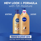 NIVEA Cocoa Butter Body Lotion for Dry Skin with Hyaluronic Acid, 33.8 Oz