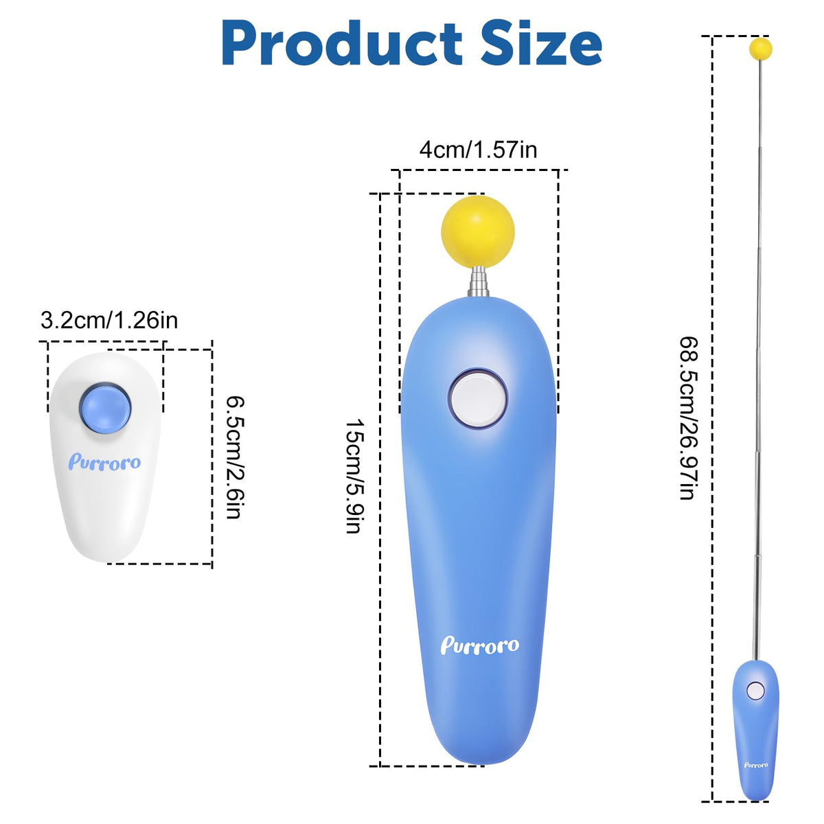 Cat Training Clicker Kit – Includes Finger Clicker and Target Stick – Perfect for Positive Reinforcement, Behavior & Obedience Training Indoors & Outdoors – Suitable for Dogs, Birds & Small Pets