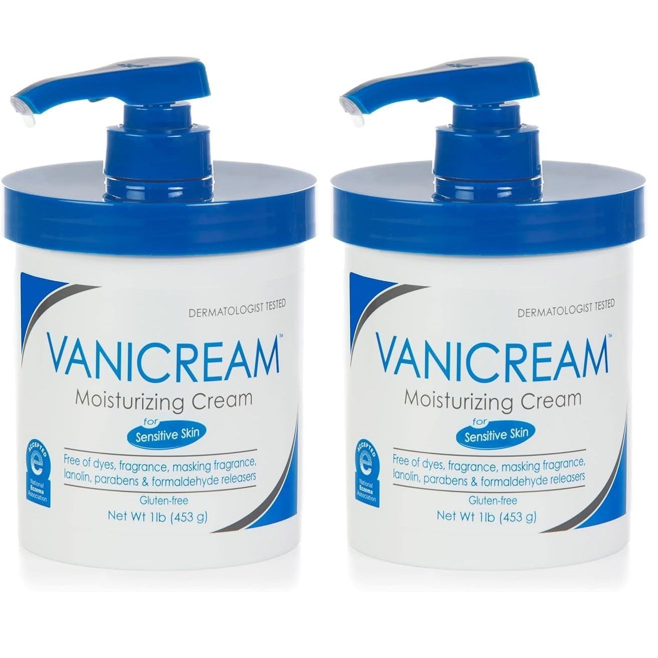Buy now Vanicream Moisturizing Skin Cream with Pump Dispenser - 16 fl oz (1 lb) - Moisturizer Formulated Without Common Irritants for Those with Sensitive Skin 16 Ounce (Pack of 2) Moisturizing Skin Cream at indiglob india