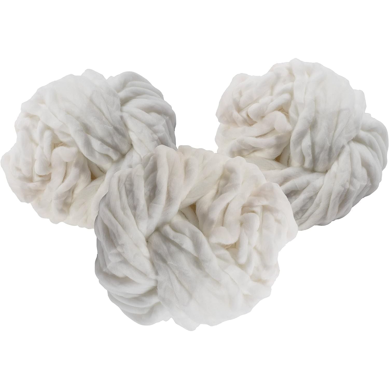 Buy now Chunky Vegan Wool Yarn 3 Pack (111 Yards Total, 37 Each Skein) - Navy Blue - Fluffy Polyester Yarn Perfect for Soft Throw & Baby Blankets, Arm Knitting, Crocheting & DIY Crafts and Art Projects White at indiglob india