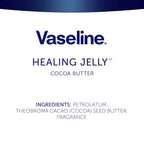 Vaseline Cocoa Butter Healing Jelly, Skin Protectant, 2-Size Variety Bundle