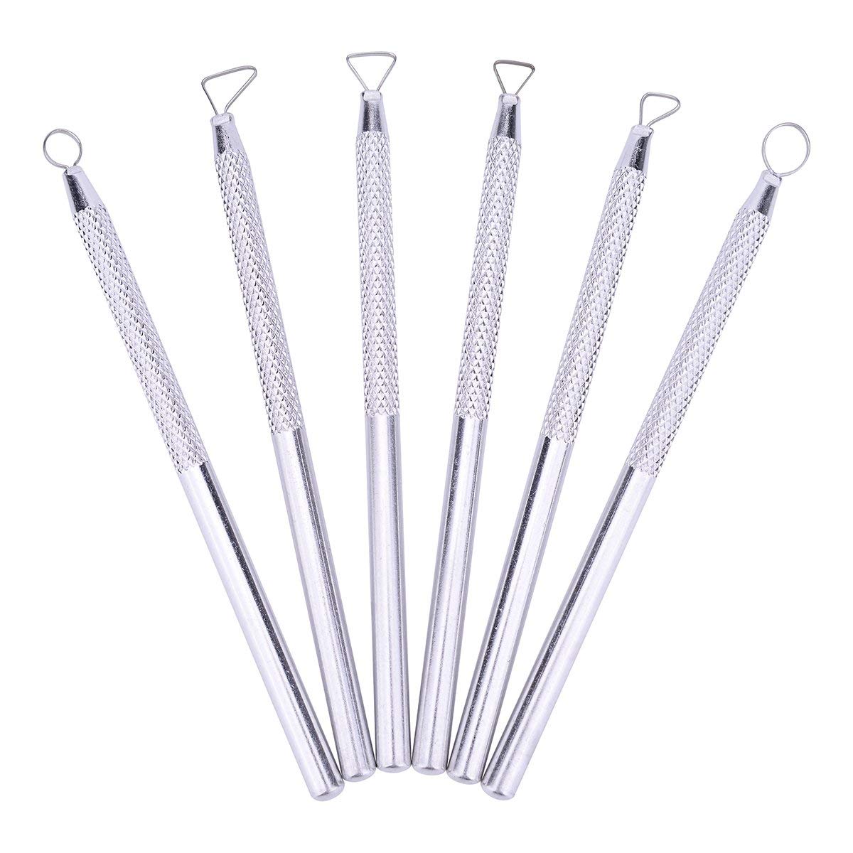 Zuoyou 6 Pcs Clay Pottery Sculpting ToolsSet Caving Craft Modelling Tools