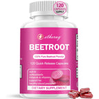 Beet Root Capsules - 1300mg Organic Pure Beetroot Beets Powder 60 Capsules-30 Days Supply | Natural & Vegan Supplement