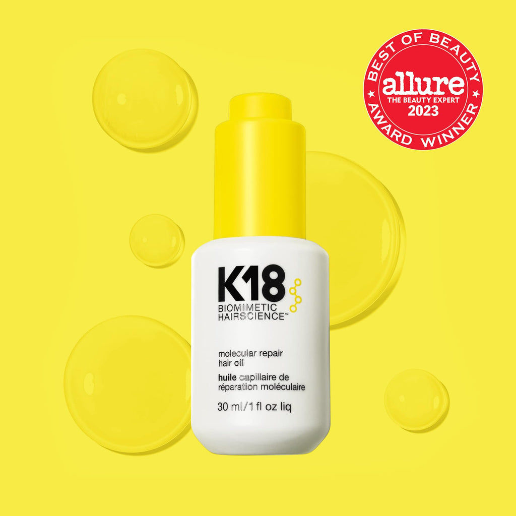 K18 Molecular Repair Hair Oil, Weightless Oil for Stronger, Healthier Hair, Suitable For All Hair Types