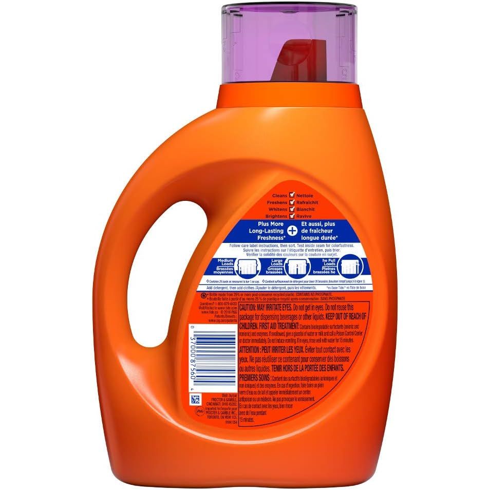 Buy now Tide HE Liquid Laundry Detergent, Spring & Renewal, 46 Ounce at indiglob india