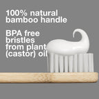Davids Bamboo Soft Bristle Toothbrush Eco-Friendly BPA Free 3 Pack