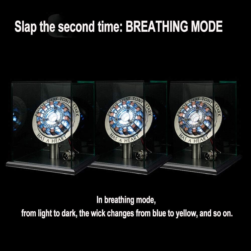 Buy now New Version 1:1 Iron Man Arc Reactor MK1,with LED Light, Tony Stark has a Heart Touch Sensitive, No Remote Control Required,Totally Easy Assembly ,USB Interface (with Display Case) at indiglob india