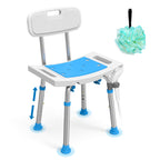 Loyoda Shower Chair for Inside Shower with Removable Back, 400 LBS Capacity