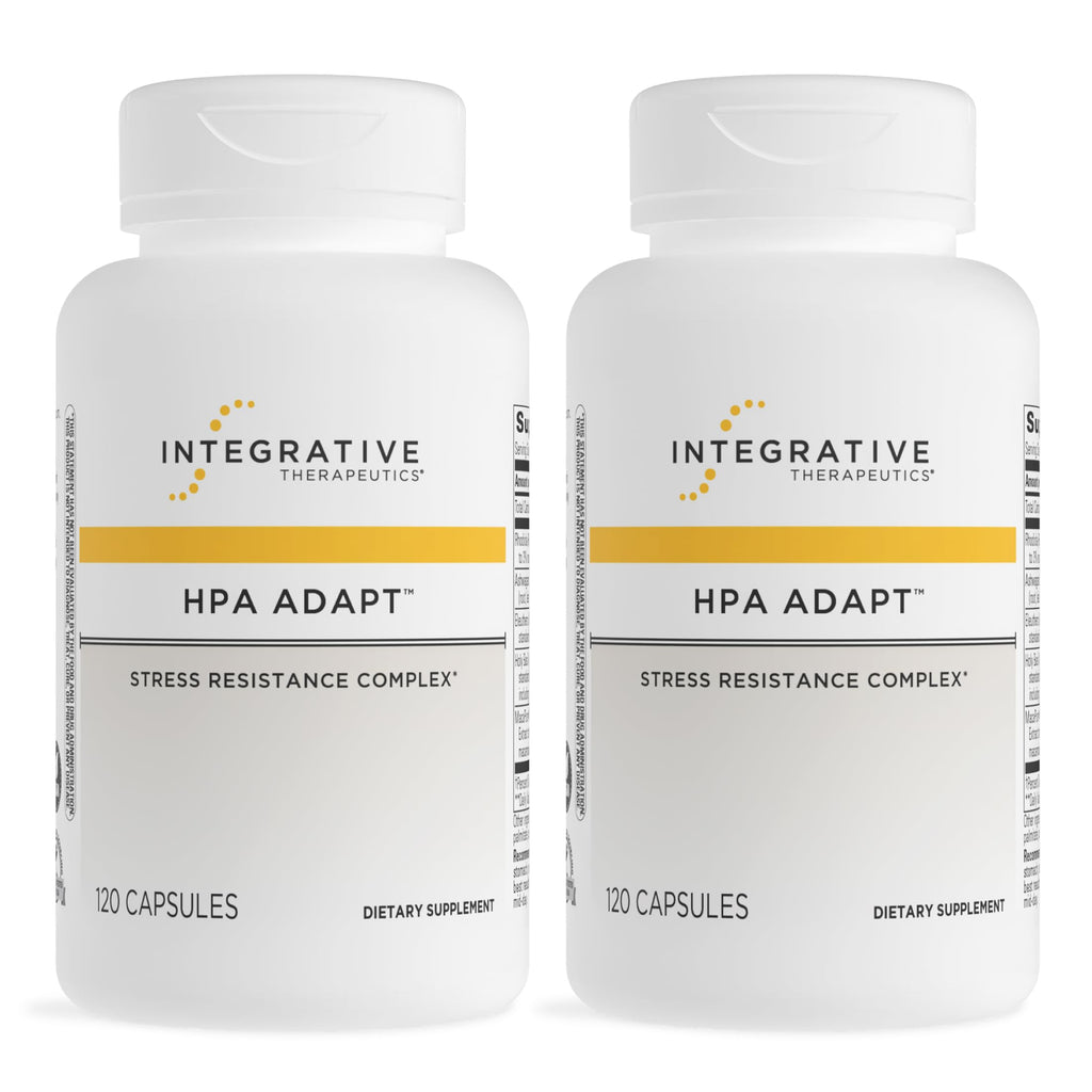 Integrative Therapeutics HPA Adapt - Adaptogenic Supplement for Stress Support* - Includes Ashwagandha, Rhodiola & Other Adaptogenic Herbs* - Vegan, Dairy-Free & Gluten-Free - 120 Capsules
