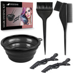 Buy now Yexixsr 5Pcs Professional Salon Hair Coloring Dyeing Kit, Hair Bleach Dit Hair Coloring Products with Hair Dye Brush, Hair Color Bowl, Hair Clips at indiglob india
