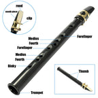 Buy now Pocket Saxophone Kit Mini Sax Portable Woodwind Instrument with Lid, Mouthpiece, Carrying Bag, Fingering Charts at indiglob india