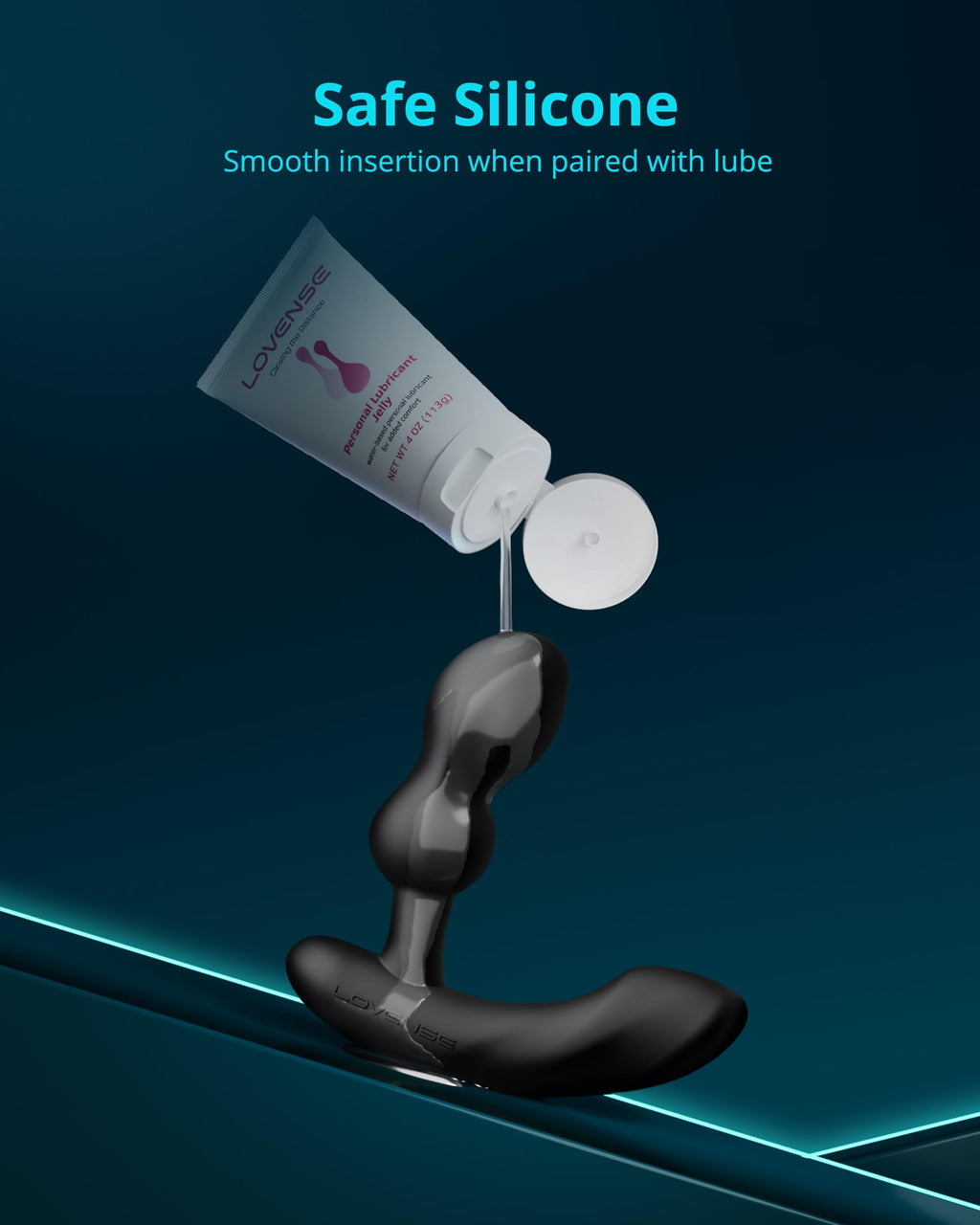 LOVENSE Edge 2 Prostate Massager Vibrating Butt Plug, Remote Anal Vibrator
